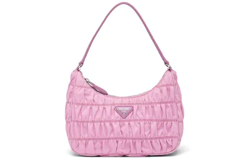 PRADA Nylon Fabric Handbag Mini Women's Cherry Blossom Pink