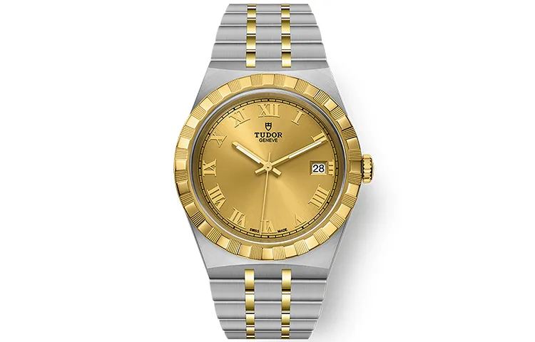 TUDOR Royal Collection Automatic Mechanical Movement Men's Watches Watch 38mm Gold Dial Steel Watch Case