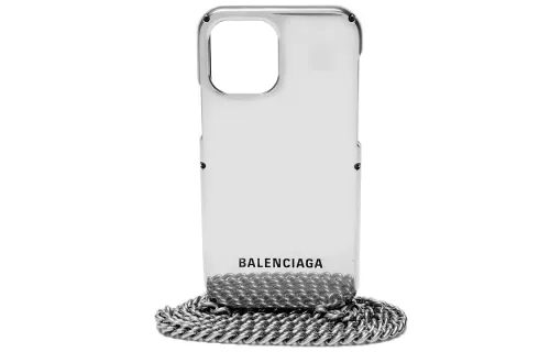 Balenciaga Aluminum Phone Cases Women's Gray