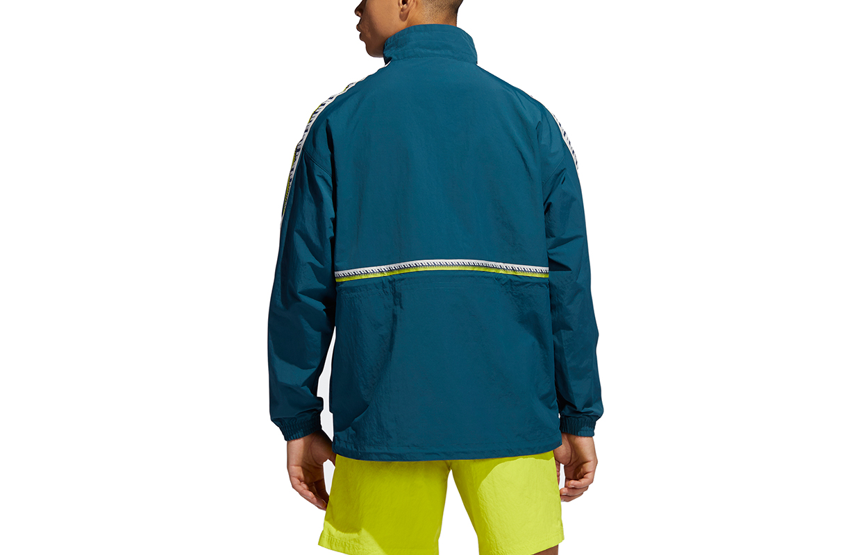 Мужская куртка adidas originals Taped Anorak (зеленая) — фото 2