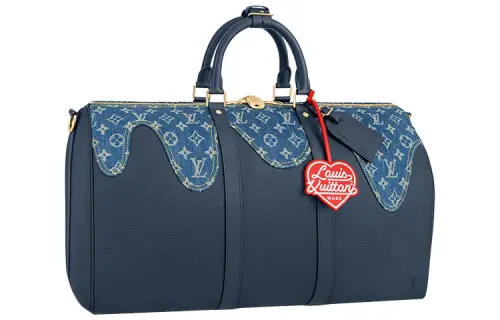 LOUIS VUITTON X Nigo Keepall Bandouliere 50 Monogram Blue