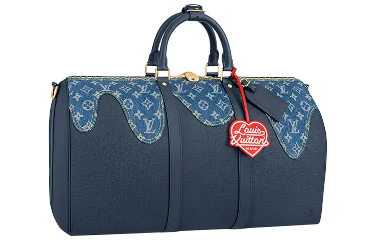 LOUIS VUITTON X Nigo Keepall Bandouliere 50 Monogram Blue