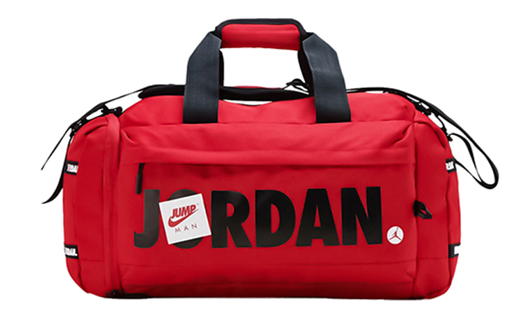 Jordan Large Capacity Polyester Gym Bag Large Unisex Bull Red
