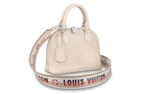 LOUIS VUITTON Epi Leather Dome Bag Key Pouch Handbag, Shoulder Bag Regular Women's Beige