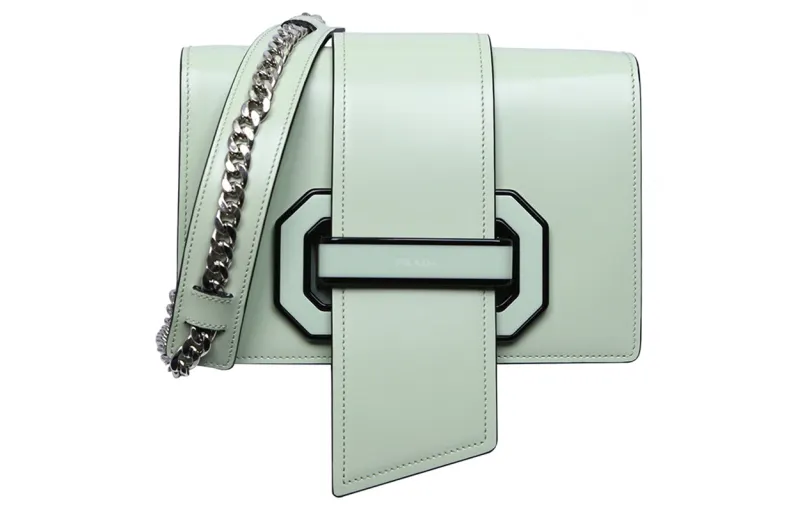 PRADA Fashion Calfskin Shoulder Bags Women's Green