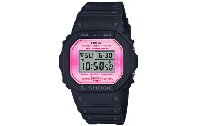 CASIO Women's G-SQUAD Series Pink Watch DW-5600TCB-1