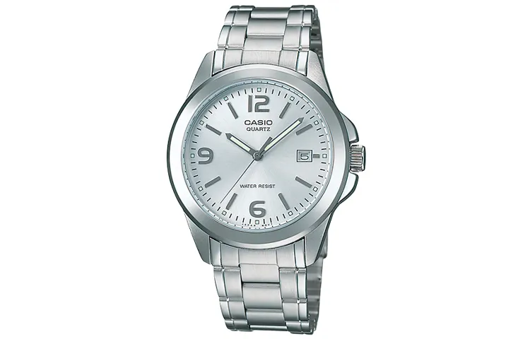 CASIO STANDARD Quartz Movement Stainless Steel Strap Watch Men's Watches Silver Dial