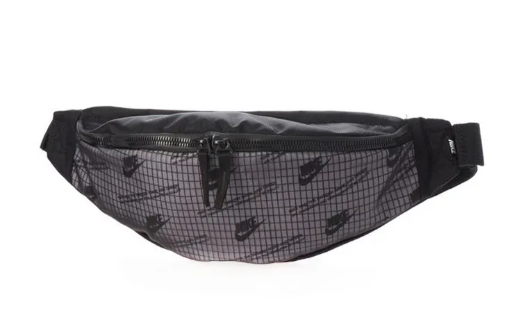 Nike Nylon Fabric Sling Bag, Crossbody Bag, Fanny Pack Regular Unisex Black