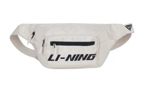 Li Ning Polyester Shoulder Bag, Crossbody Bag, Sling Bag, Fanny Pack Regular Unisex White