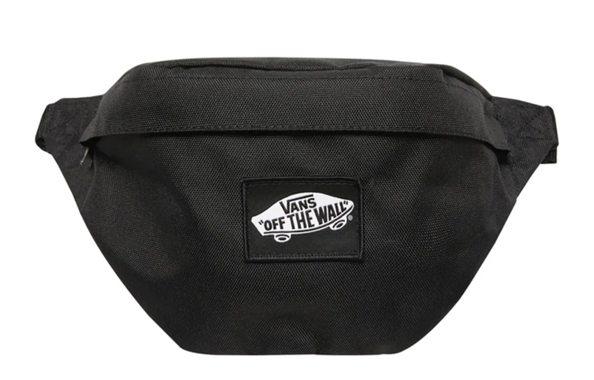 Vans Polyester Shoulder Bag, Sling Bag, Fanny Pack Regular Unisex Pure Black