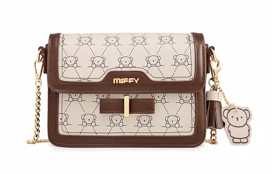 Miffy PU Leather Shoulder Bag, Crossbody Bag Small Women's Multicolor