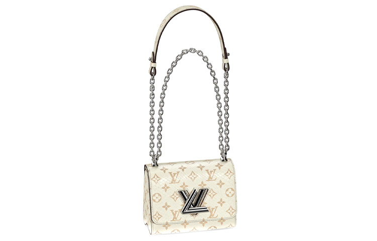 LOUIS VUITTON Classic removable straps, handheld shoulder bag, white one-shoulder bag