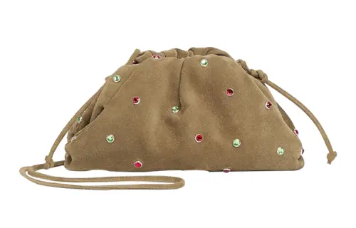 Bottega Veneta POUCH Cloud Bag Cow Leather Clutch Mini Women's Sesame