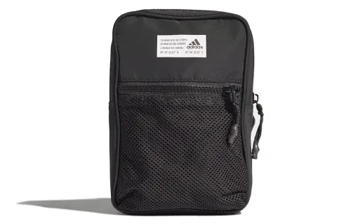Adidas Polyester Shoulder Bag Regular Unisex Black