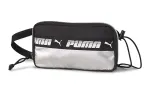 PUMA Mile Rider Polyester Shoulder Bag, Crossbody Bag Regular Women's Black/Silver