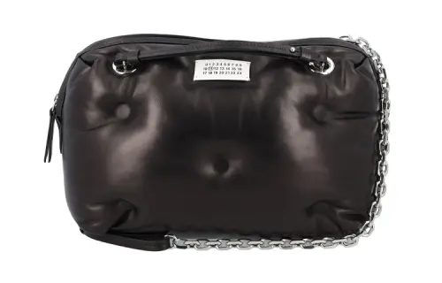 Maison Margiela Sheepskin Shoulder Bag Unisex Black