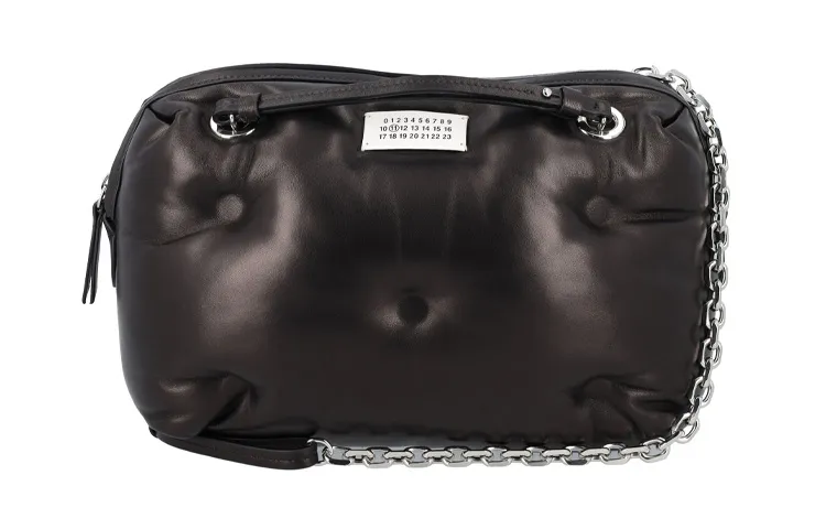 Maison Margiela Sheepskin Shoulder Bag Unisex Black