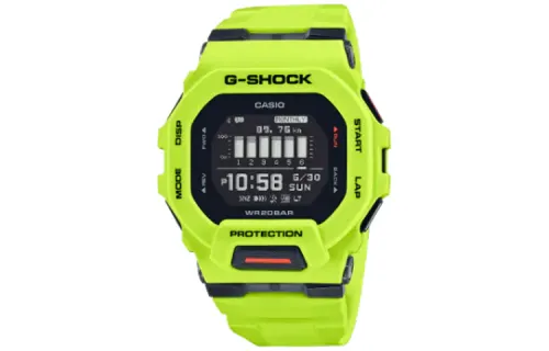 CASIO G SQUAD Quartz Movement Resin Strap Watch Men's Watches Black Dial
