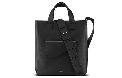 DIOR Saddle Grained Calfskin Handbag, Shoulder Bag, Crossbody Bag, Handbag Regular Men's Black