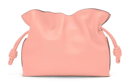 LOEWE Flamenco Nappa Cow Leather Clutch, Shoulder Bag, Crossbody Bag Women's Pink