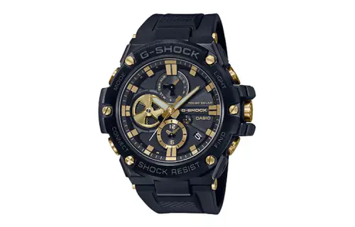 G SHOCK G SHOCK GST Steel Of The Heart Solar Quartz Movement Resin Strap Watch Men's Watches