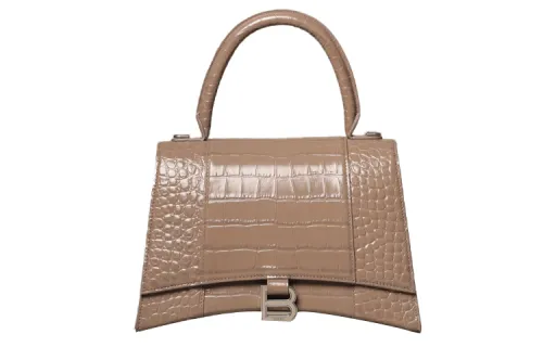 Balenciaga Leather Handbag Regular Unisex Brown