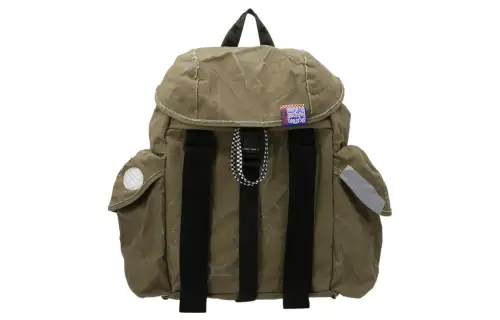 Golden Goose Vintage Distressed Effect Fabric Backpack Men's Brown