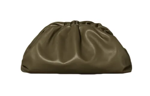 Bottega Veneta Cow Leather Clutch Women's Mustard