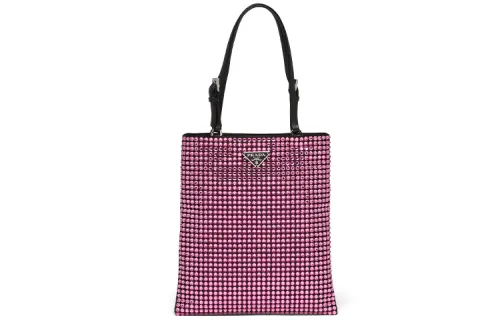 PRADA Nylon Handbag Regular Women's Pink