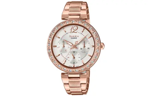 CASIO Women's SHEEN Silver Watch SHE-3065PG-7A