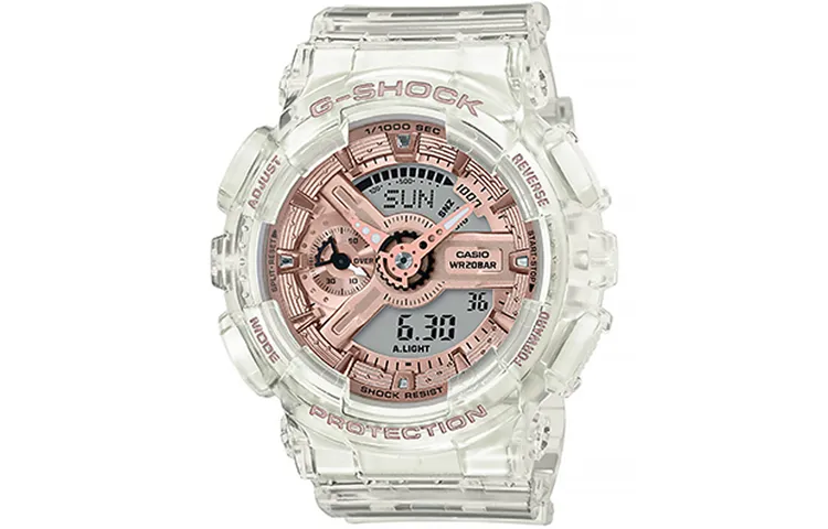 CASIO Women's Liquid Crystal/Analog Dual Display Series Gold Watch