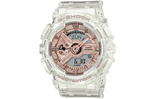 CASIO Women's Liquid Crystal/Analog Dual Display Series Gold Watch