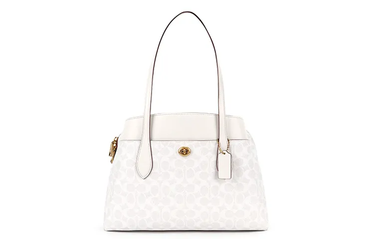 COACH PVC With Leather Crossbody Handbag, Shoulder Bag Regular Women's White