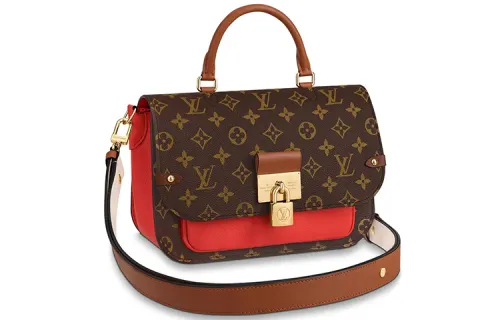 LOUIS VUITTON Vaugirard Monogram Canvas With Leather One Shoulder Handbag Regular Women's Poppy Red