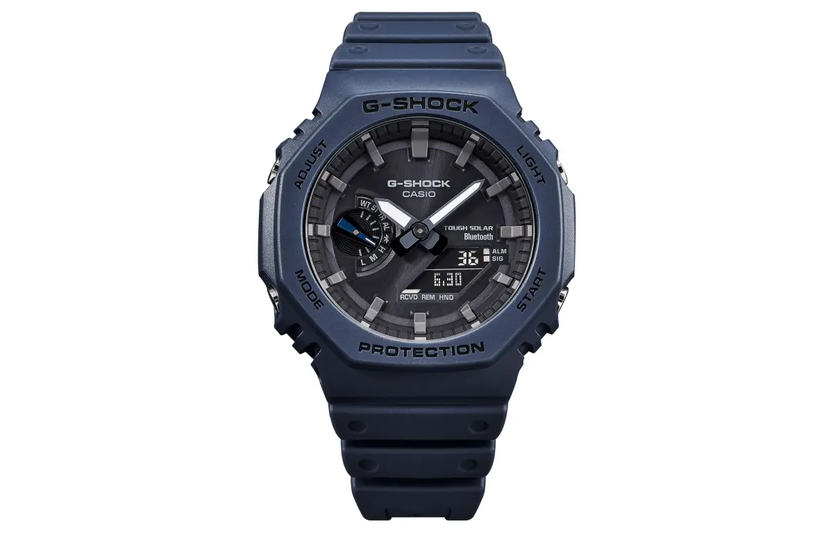 CASIO Men Liquid Crystal/Analog Dual Display Series 45.4mm Black Watch GA-B2100-2AJF