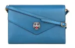 GUCCI Leather Envelope Bag, Shoulder Bag Women's Royal Sapphire Blue