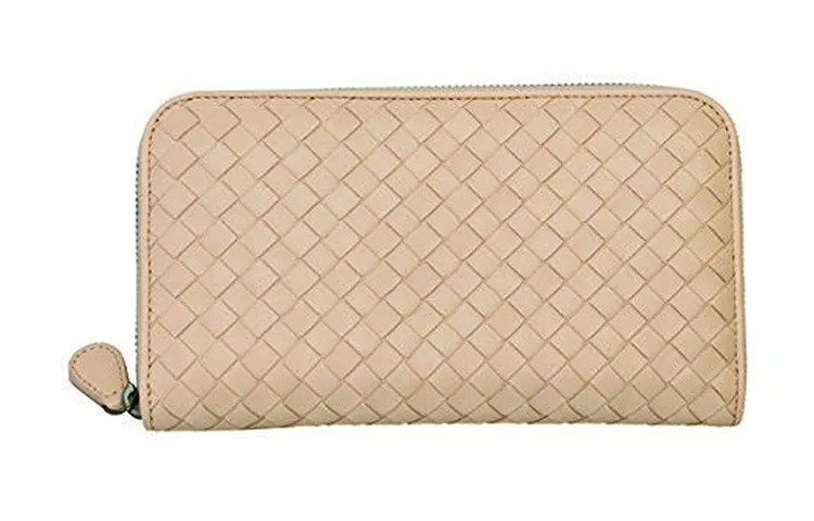 Bottega Veneta Leather With Paper Wallet Small Women's Pink