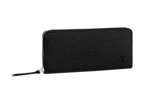 LOUIS VUITTON Wallet Clemence Epi Noir Black