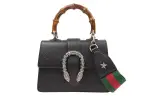 GUCCI Dionysus Leather Shoulder Bag, Crossbody Bag, Handbag Mini Women's Black