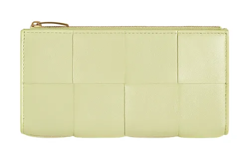 Bottega Veneta Leather Wallet Women's Yellow