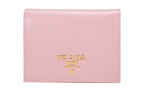PRADA Saffiano Leather Wallet Women's Pink