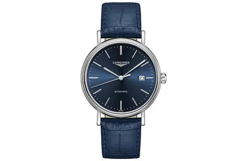 LONGINES Automatic Mechanical Movement 30m Waterproof Men's Watch 40mm Blue Dial Stainless Steel Case