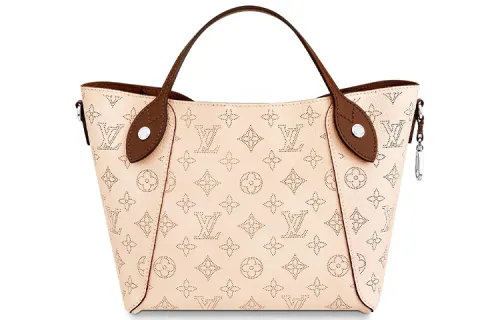 LOUIS VUITTON Hina Letter Cow Leather Tote Bag, Shopping Bag, Handbag Small Women's Milk White