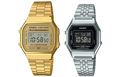 CASIO Unisex Pair Table Series Gold Watch