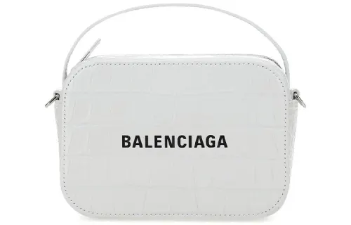 Balenciaga Cow Leather Handbag Unisex White