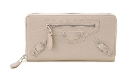 Balenciaga Sheepskin Wallet Women's Pink