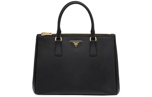 PRADA Leather Portable Crossbody Bag, Shoulder Bag Women's Black