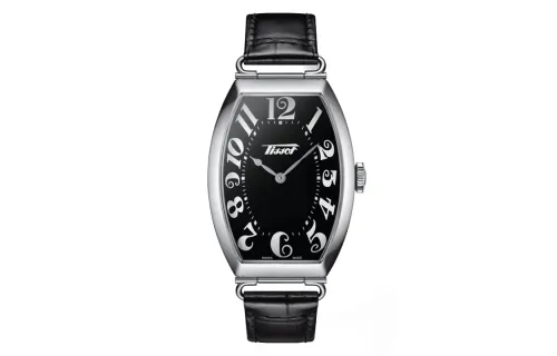 TISSOT Porto Collection Quartz Movement Unisex Watch 42.5mm Black Dial Stainless Steel Case