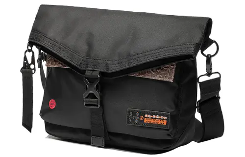 Li Ning CF Tracing Adjustable Strap Fabric Shoulder Bag, Crossbody Bag Unisex Black
