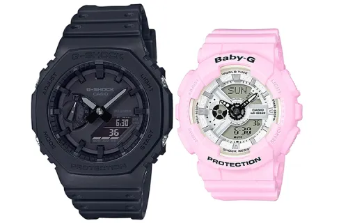 CASIO Unisex Pair Table Series Black Watch